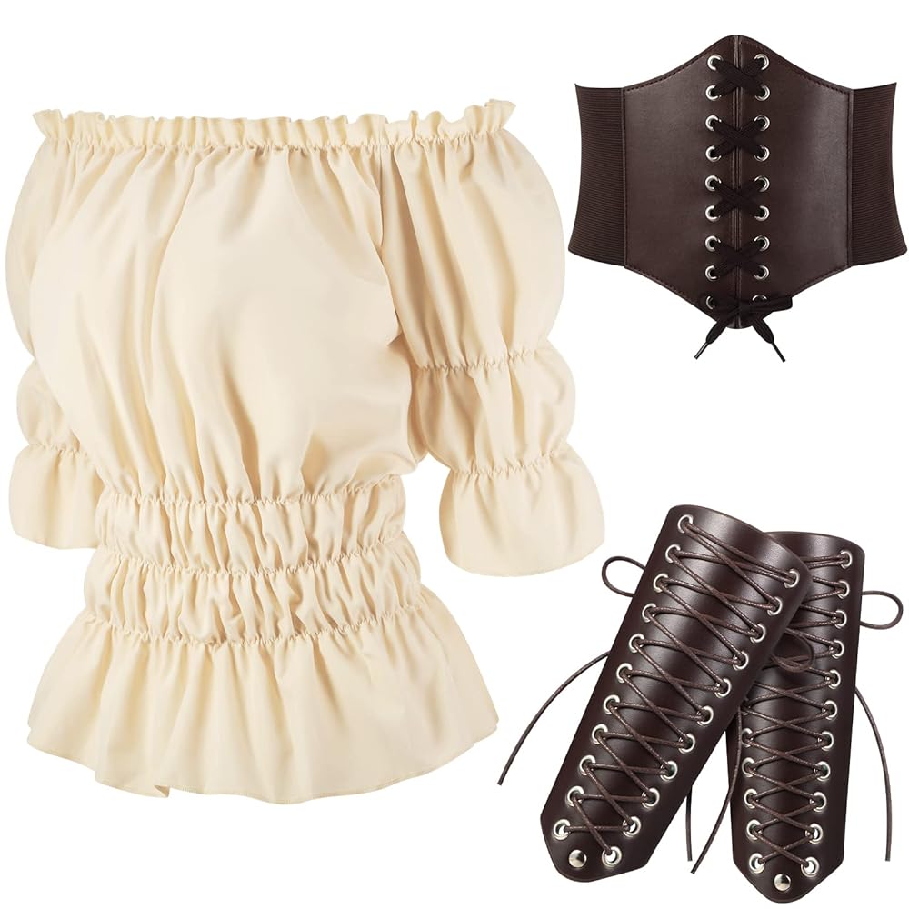 Amazon.co.jp: Sureio 3ピース ハロウィン レディース 海賊